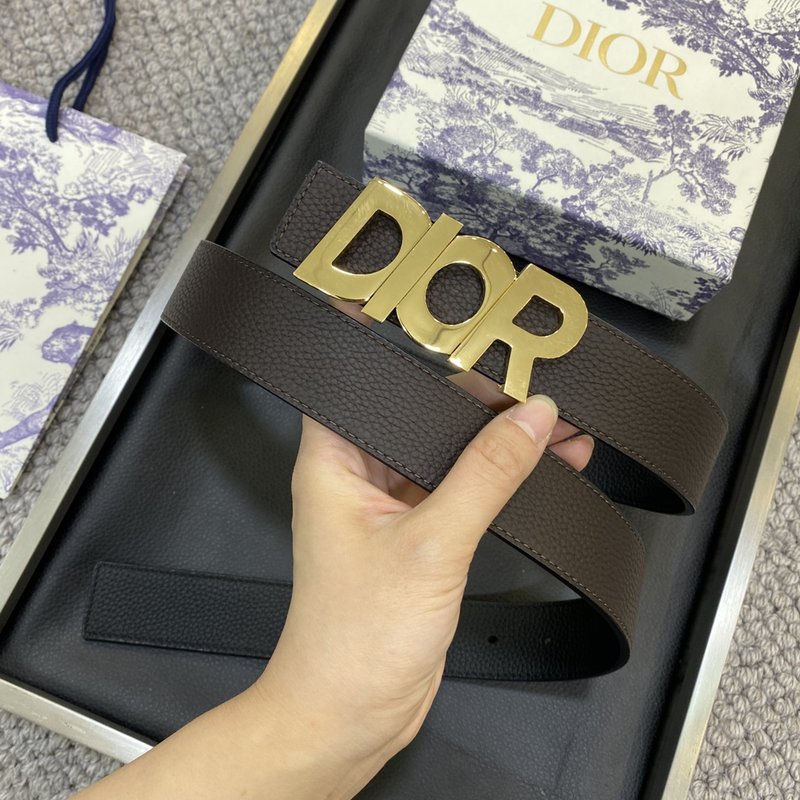 디올 DIOR 클래식 로고 버클 소가죽 벨트 001-219694