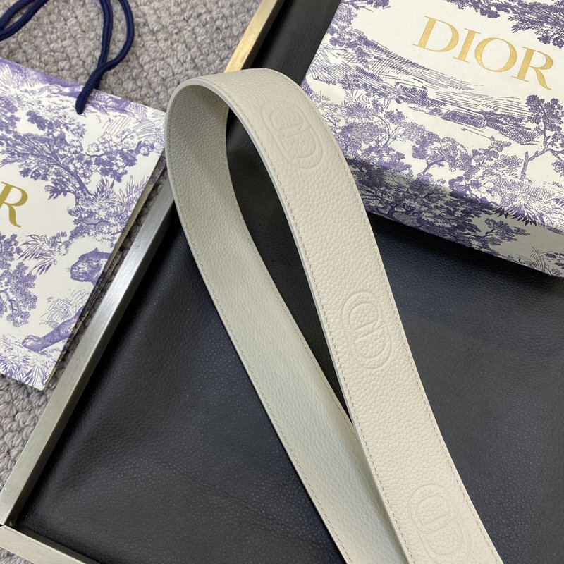 디올 DIOR 클래식 로고 캔버스 와이드 벨트 001-219696