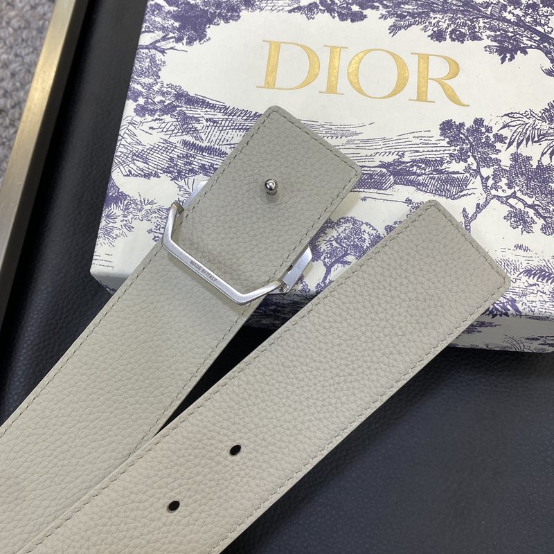 디올 DIOR 클래식 로고 캔버스 와이드 벨트 001-219696