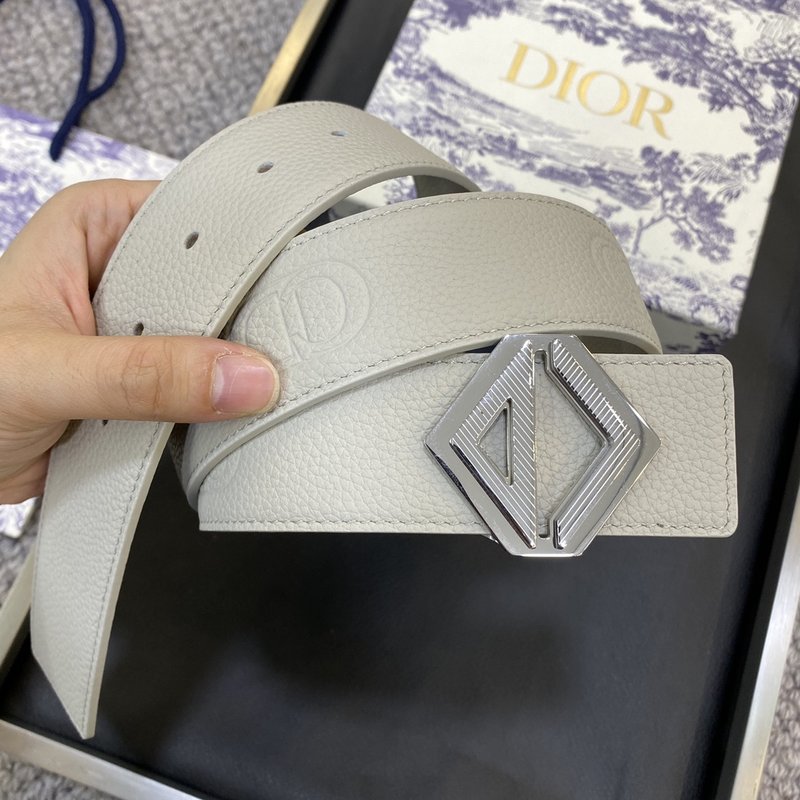 디올 DIOR 클래식 로고 캔버스 와이드 벨트 001-219696