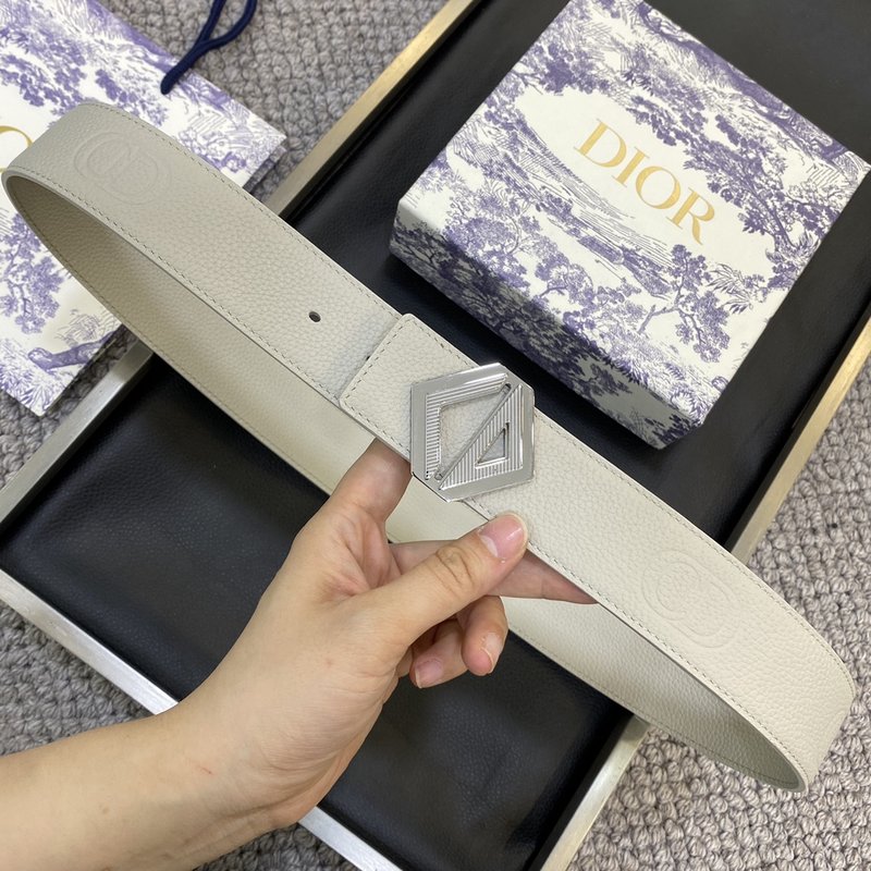 디올 DIOR 클래식 로고 캔버스 와이드 벨트 001-219696