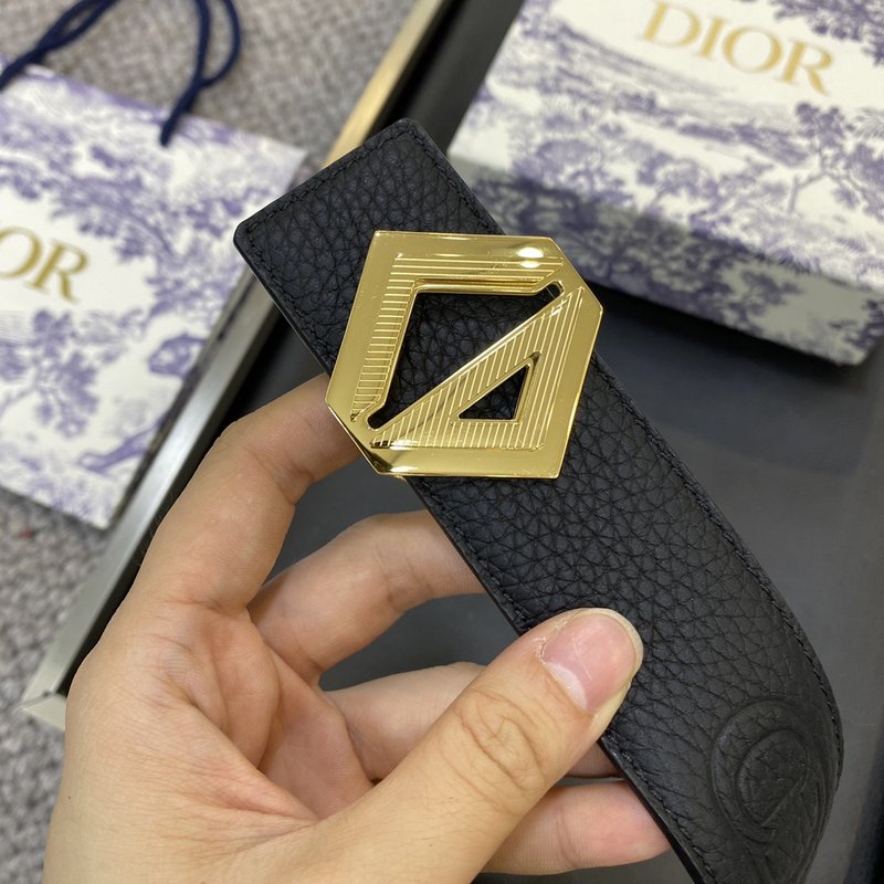 디올 DIOR 클래식 CD 버클 소 가죽 벨트 001-219697