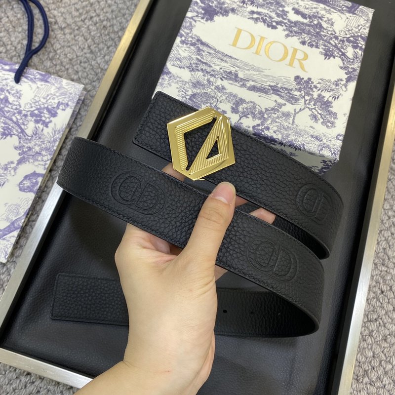 디올 DIOR 클래식 CD 버클 소 가죽 벨트 001-219697