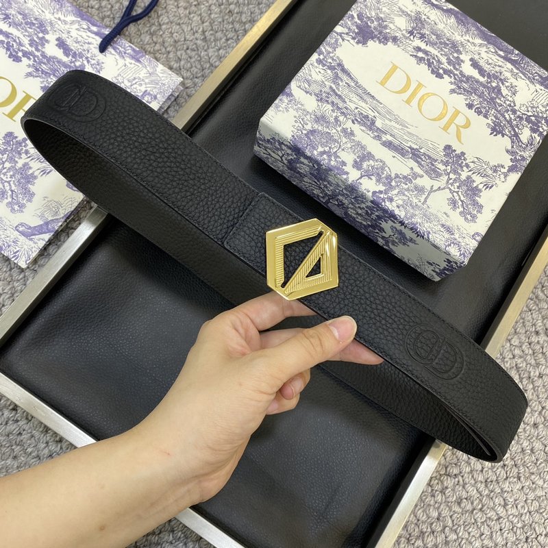 디올 DIOR 클래식 CD 버클 소 가죽 벨트 001-219697