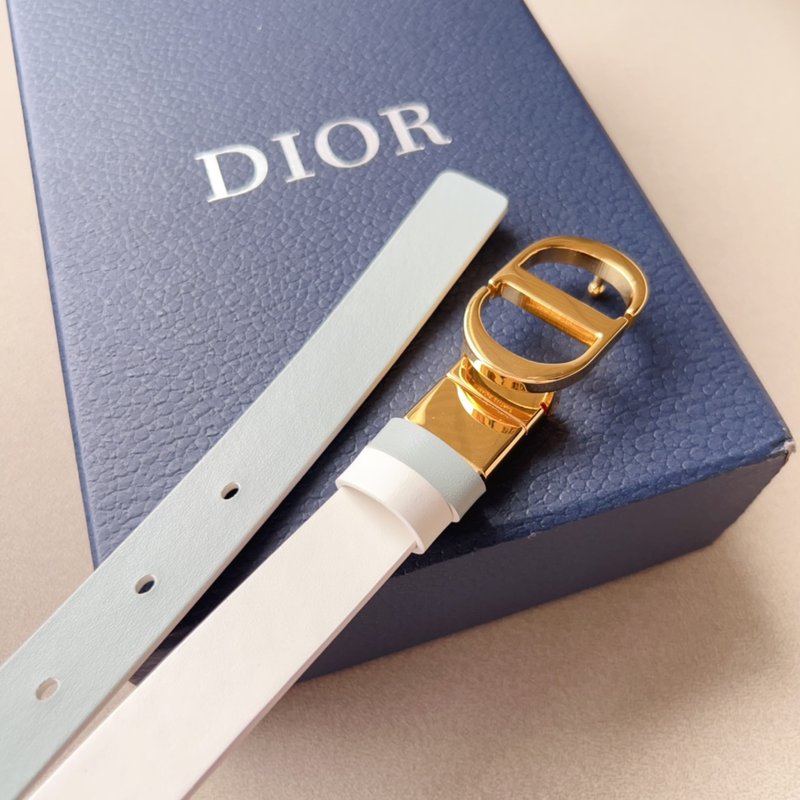 디올 몽테뉴 송아지 가죽 CD 벨트 001-219699