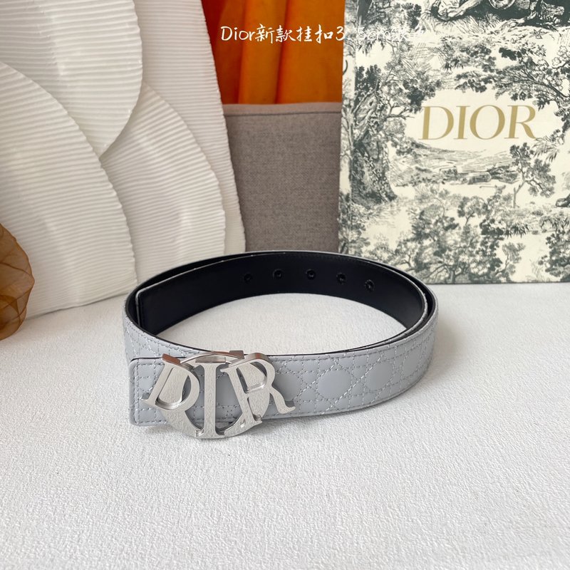 디올 Dior 클래식 엠보스 가죽 벨트 001-219703