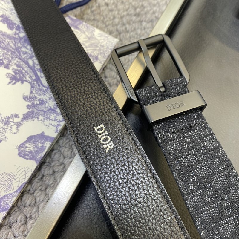 디올 DIOR 클래식 CD 버클 소 가죽 벨트 001-219707