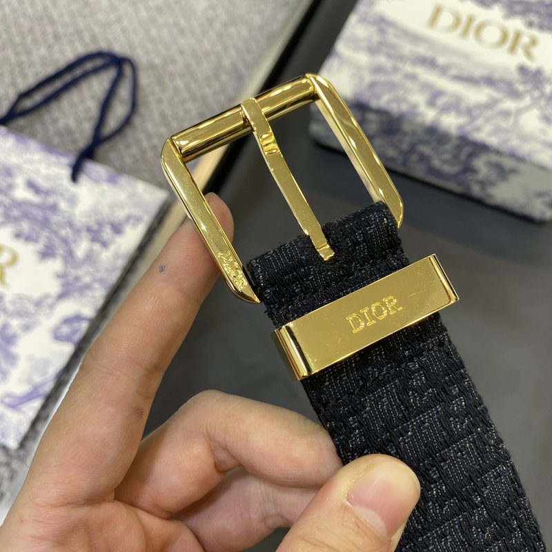 디올 DIOR 클래식 CD 버클 소 가죽 벨트 001-219708