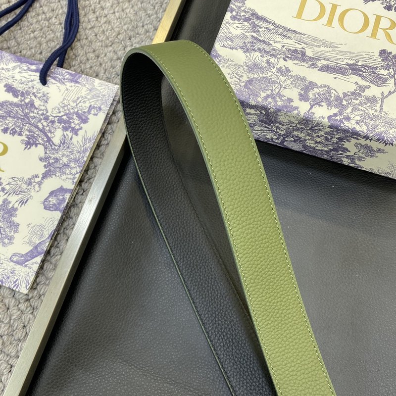 디올 DIOR 클래식 레터 패턴 와이드 가죽 벨트 001-219710