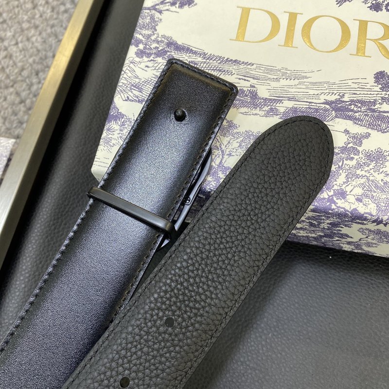 디올 Dior 클래식 레터 캔버스 가죽 벨트 스틸 하드 001-219712