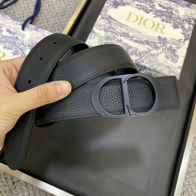 디올 Dior 클래식 레터 캔버스 가죽 벨트 스틸 하드 001-219712