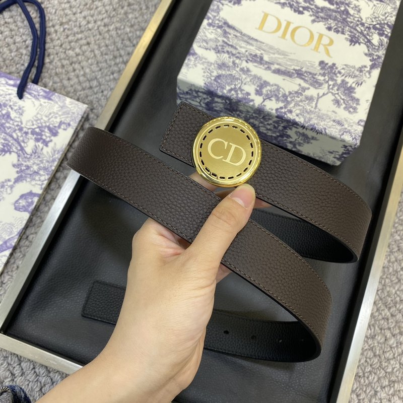 디올 DIOR 클래식 CD 버클 소가죽 벨트 001-219719