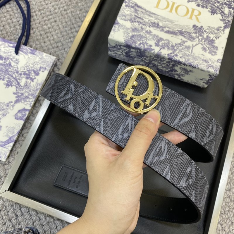 디올 DIOR 클래식 CD 버클 소 가죽 벨트 001-219725