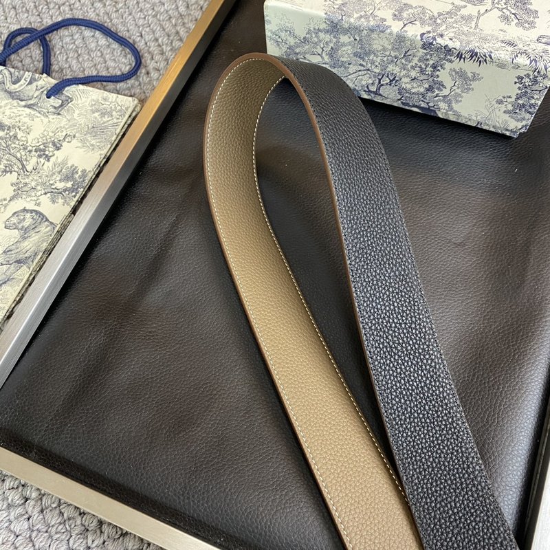 디올 Dior 신상 3.8CM 소 가죽 클래식 벨트 001-219729