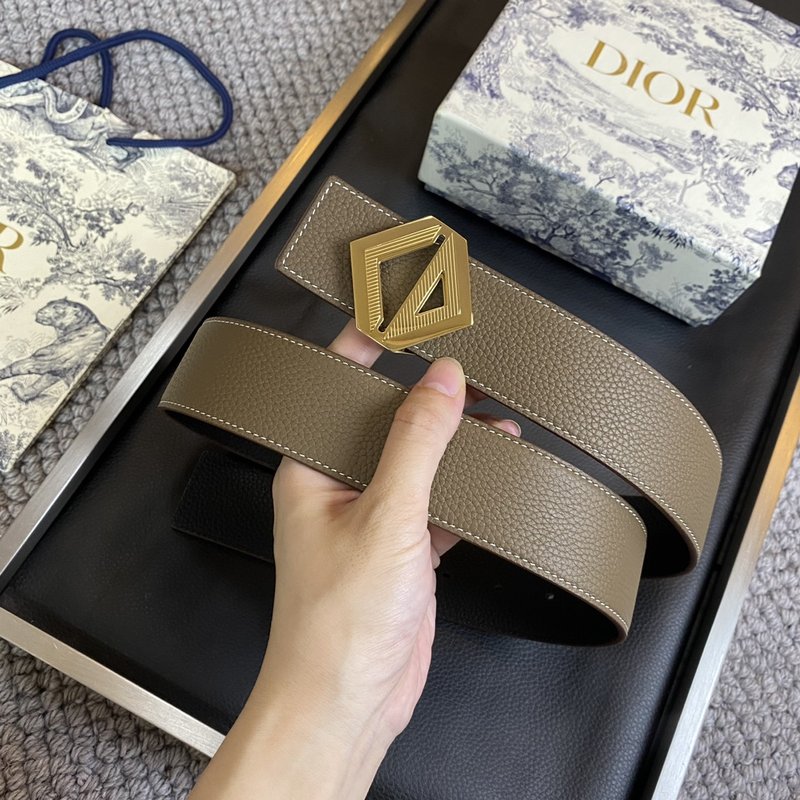 디올 Dior 신상 3.8CM 소 가죽 클래식 벨트 001-219729
