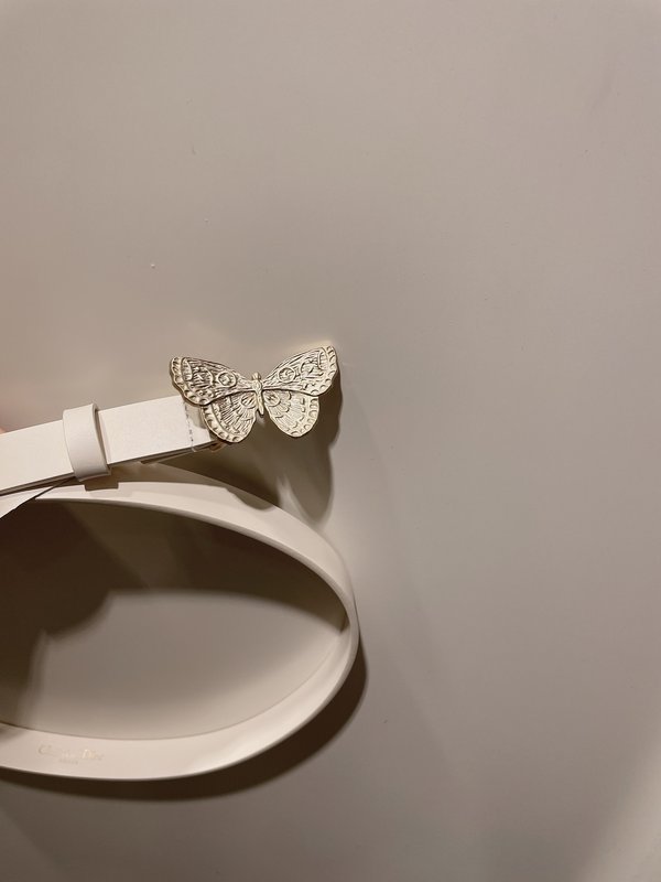 디올 DIOR 메타모르포즈 화이트 벨트 001-219737