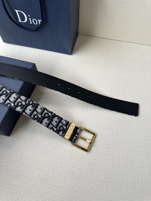Dior 스무스 칼프스킨 벨트 3.5cm 폭 001-219743