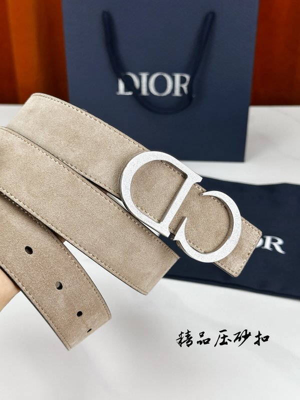 DIOR 디올 스테인리스 버클 벨트 3.5cm 폭 001-219753