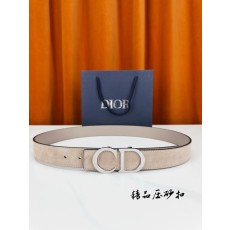 DIOR 디올 스테인리스 버클 벨트 3.5cm 폭 001-219753