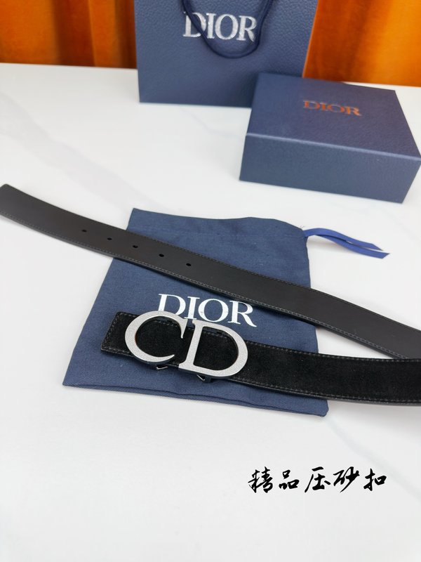 디올 스테인리스 버클 벨트 3.5cm 001-219757