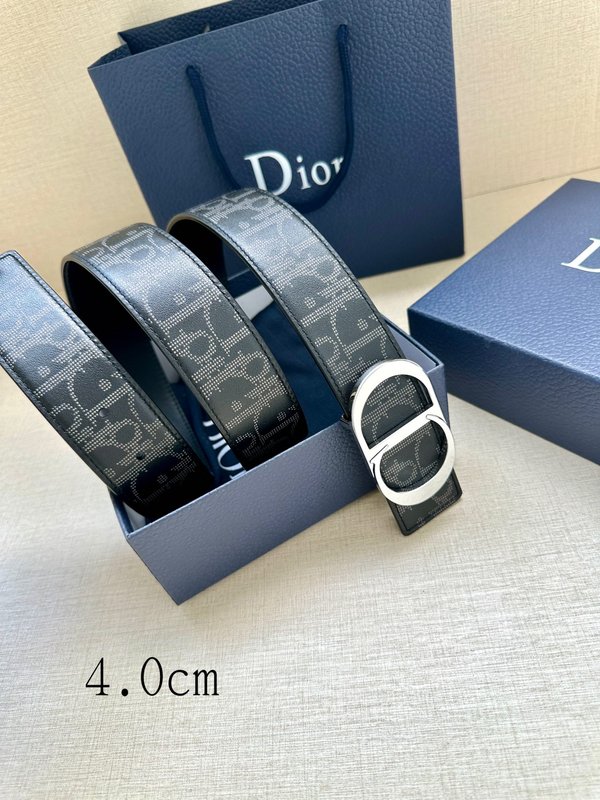 디올르 양면 프린트 송아지 가죽 벨트 40mm 001-219762