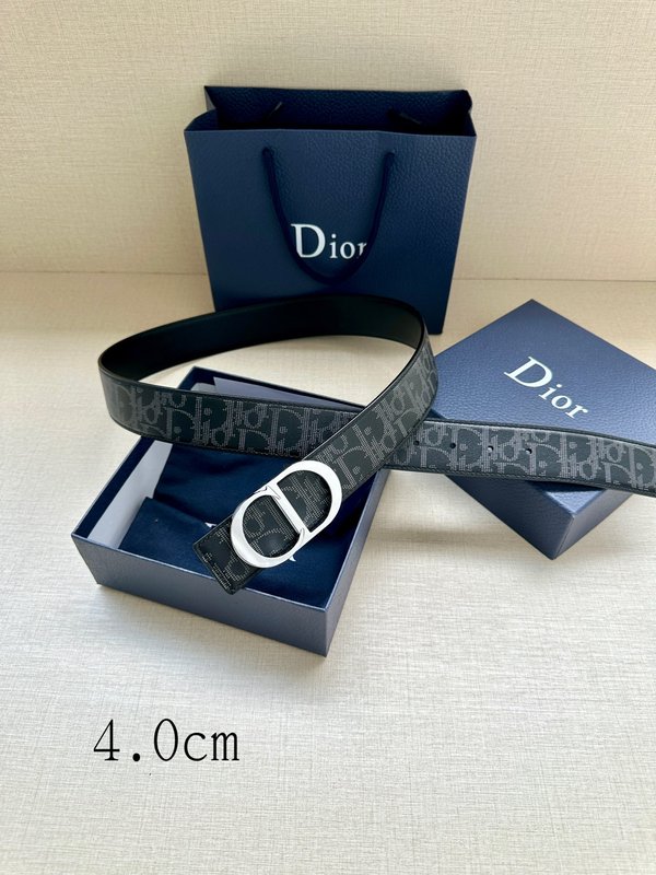 디올르 양면 프린트 송아지 가죽 벨트 40mm 001-219762