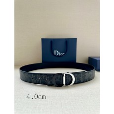 디올르 양면 프린트 소 가죽 벨트 40mm 001-219765