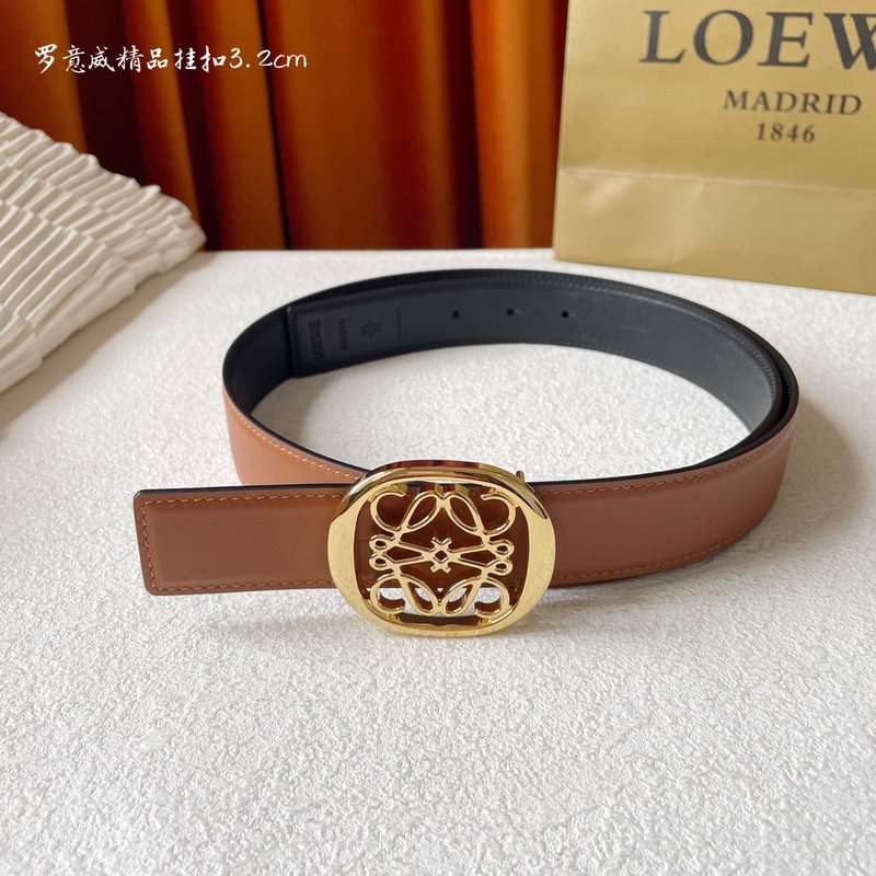 로에베 LOEWE 클래식 양면 송아지 가죽 벨트 001-219857