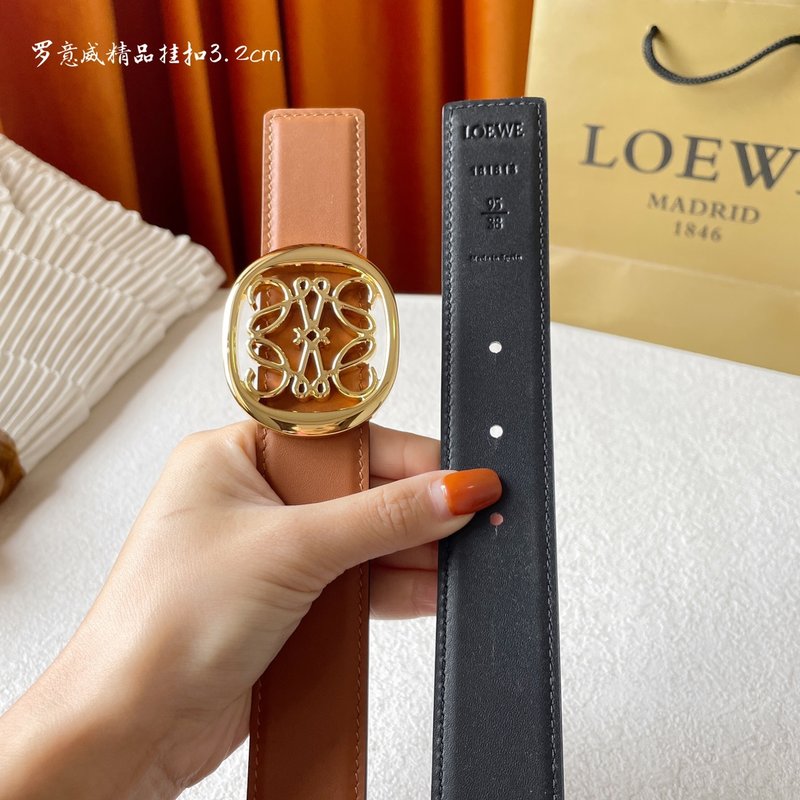 로에베 LOEWE 클래식 양면 송아지 가죽 벨트 001-219857