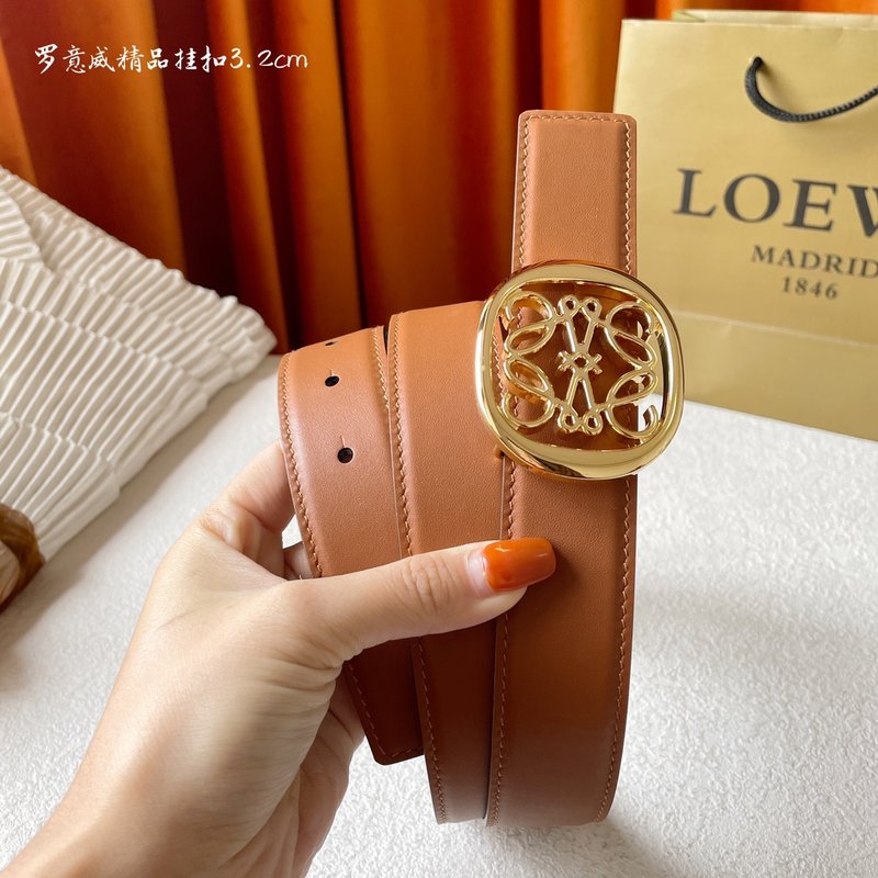 로에베 LOEWE 클래식 양면 송아지 가죽 벨트 001-219857