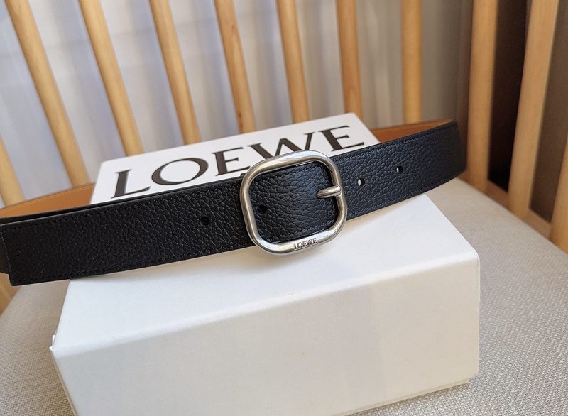 로에베 LOEWE 그레인 가죽 핀 버클 벨트 001-219865