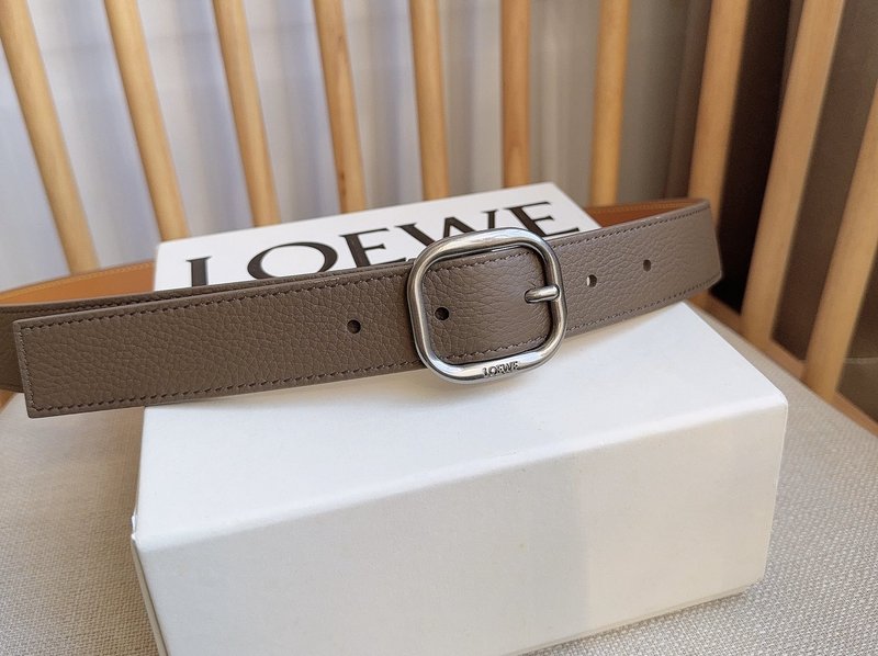 로에베 LOEWE 아나그램 핀 버클 가죽 벨트 001-219867