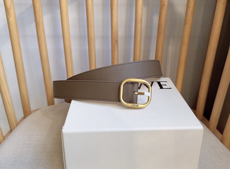 로에베 LOEWE 그레인 가죽 핀 버클 벨트 001-219868