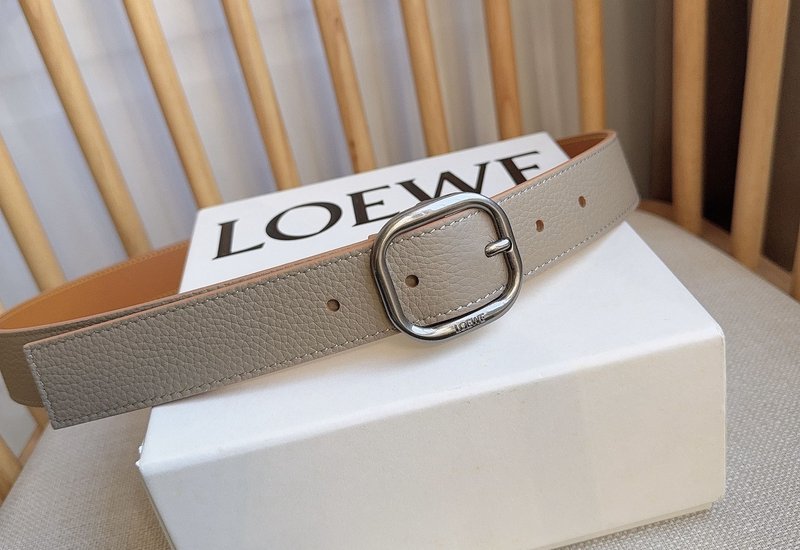 로에베 LOEWE 그레인 가죽 핀 버클 벨트 001-219869
