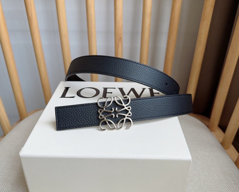 로에베 LOEWE 아나그램 핀 버클 가죽 벨트 001-219880