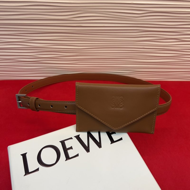 LOEWE 아나그램 버클 가죽 벨트 001-219881