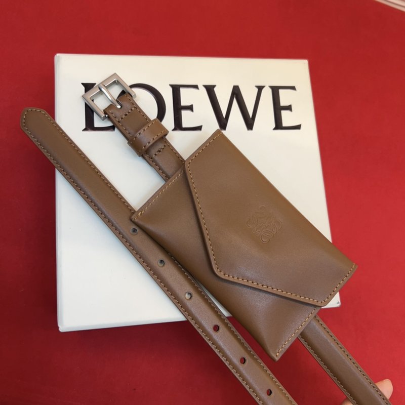 LOEWE 아나그램 버클 가죽 벨트 001-219881