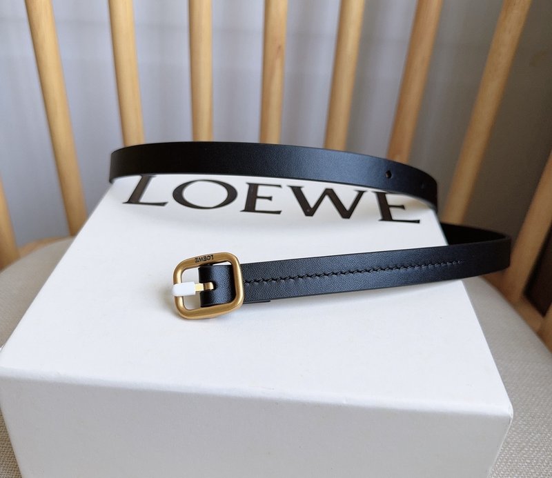 로에베 LOEWE 베지터블 가죽 금속 버클 벨트 001-219884