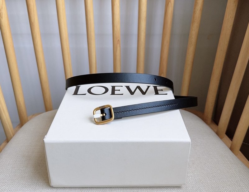 로에베 LOEWE 베지터블 가죽 금속 버클 벨트 001-219884