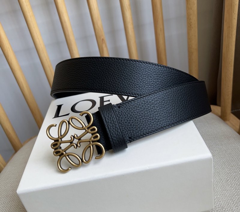 로에베 LOEWE 스무스 카프스킨 애너그램 버클 벨트 001-219889