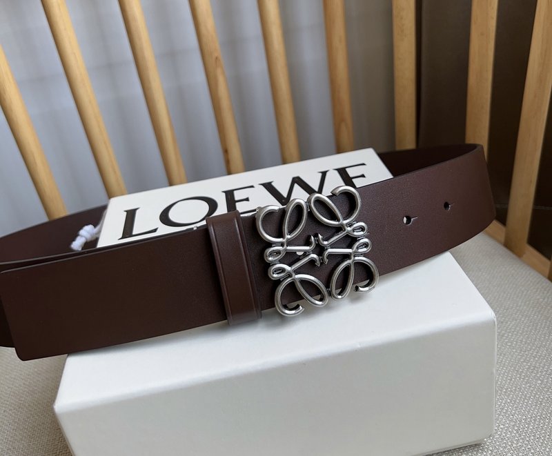 로에베 LOEWE 아나그램 스무스 가죽 벨트 001-219892