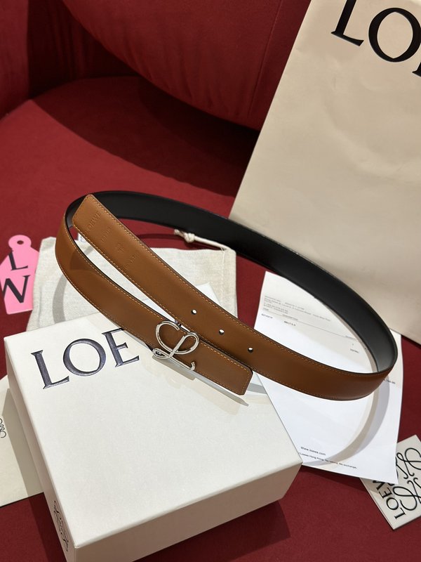 로에베 LOEWE 양면 소가죽 벨트 001-219896