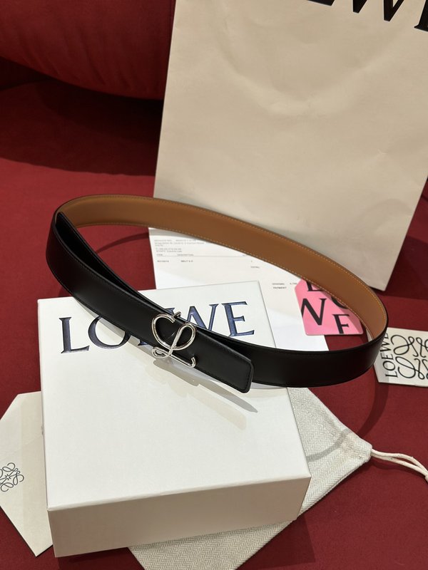 로에베 LOEWE 양면 소가죽 벨트 001-219896