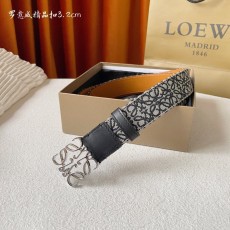 로에베 LOEWE 클래식 패브릭 소가죽 벨트 001-219902