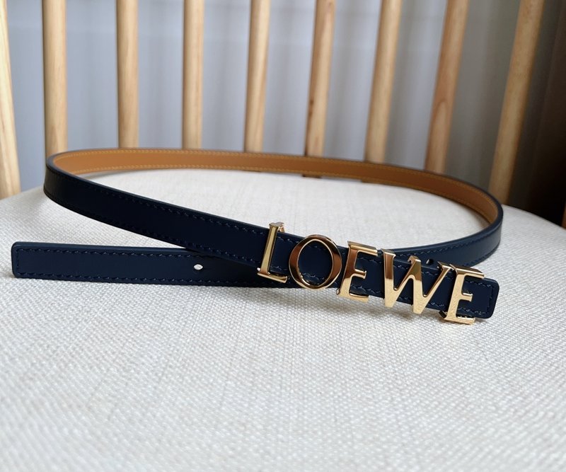 로에베 LOEWE 소 가죽 메탈 버클 벨트 001-219906