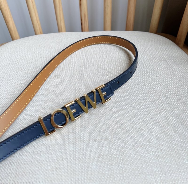 로에베 LOEWE 소 가죽 메탈 버클 벨트 001-219906