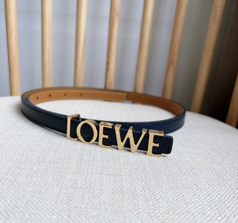 로에베 LOEWE 소 가죽 메탈 버클 벨트 001-219906