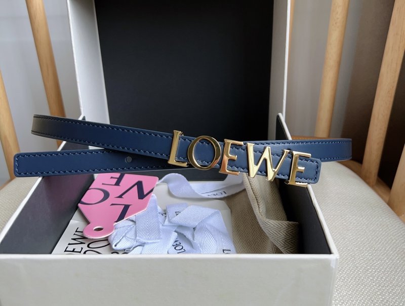 로에베 LOEWE 소 가죽 메탈 버클 벨트 001-219906
