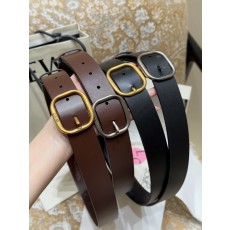 LOEWE 여성 클래식 베지터블 탣닝 가죽 벨트 001-219908