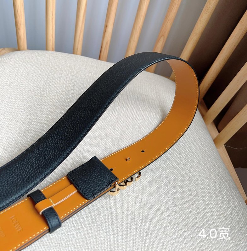 로에베 LOEWE 리버서블 핀 버클 가죽 벨트 001-219927